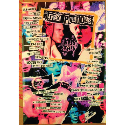 Sex Pistols Colour Newspaper Post Card Front