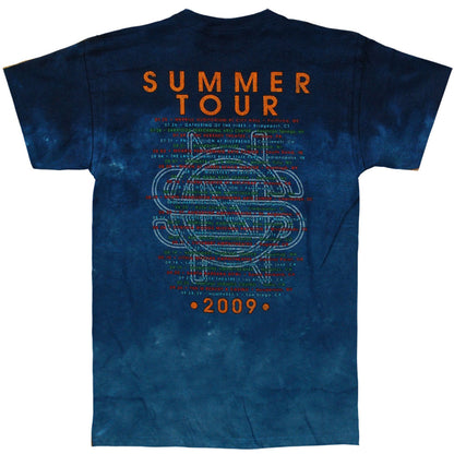 Crosby Stills Nash Young 2009 Initial/Circle Names Logo Tie Dye T-shirt Back