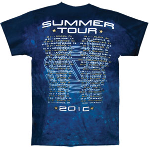Crosby Stills Nash Young 2010 Tour Tie Dye T-shirt Back