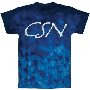Crosby Stills Nash Young 2010 Tour Tie Dye T-shirt Front