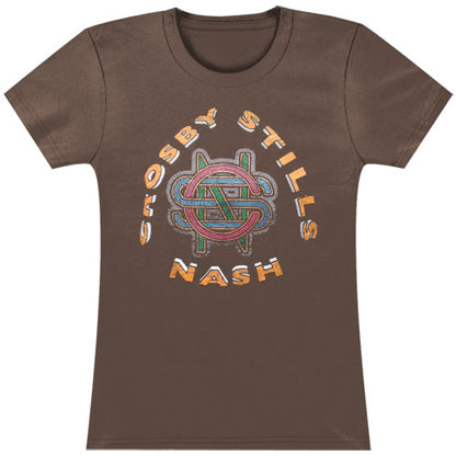 Crosby Stills Nash Young Triangle 2009 Tour Junior Top Front