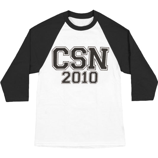 Crosby Stills Nash Young 2010 Tour Baseball Jersey Front