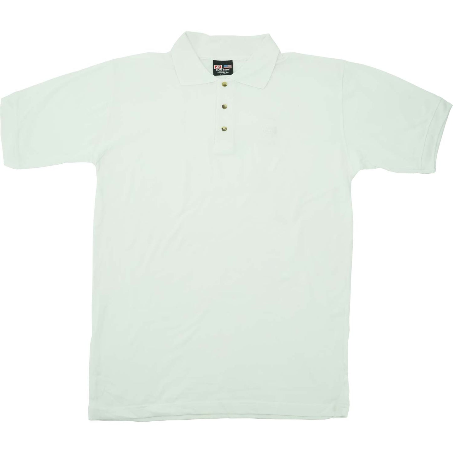 Crosby Stills Nash Young White Embroidered Polo Shirt Front