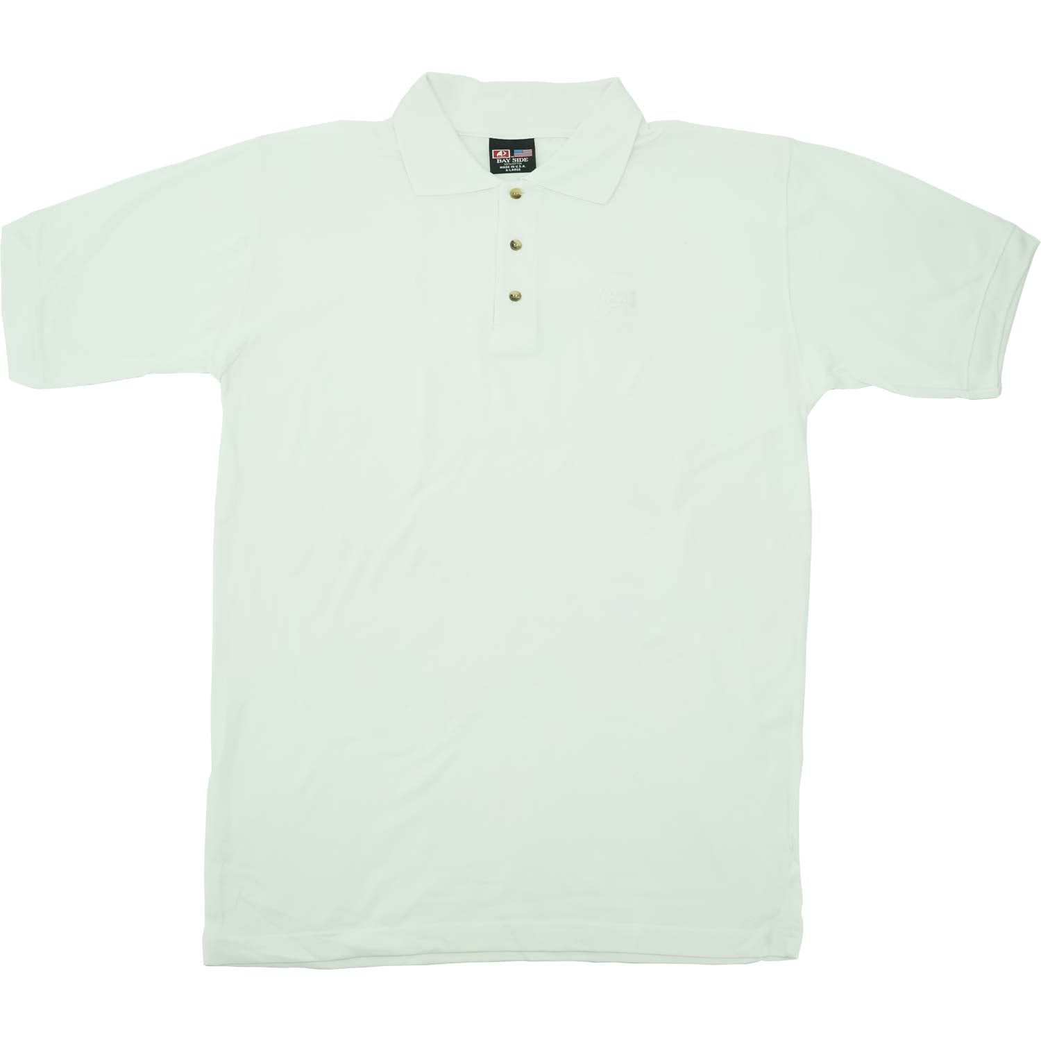 Crosby Stills Nash Young White Embroidered Polo Shirt Front