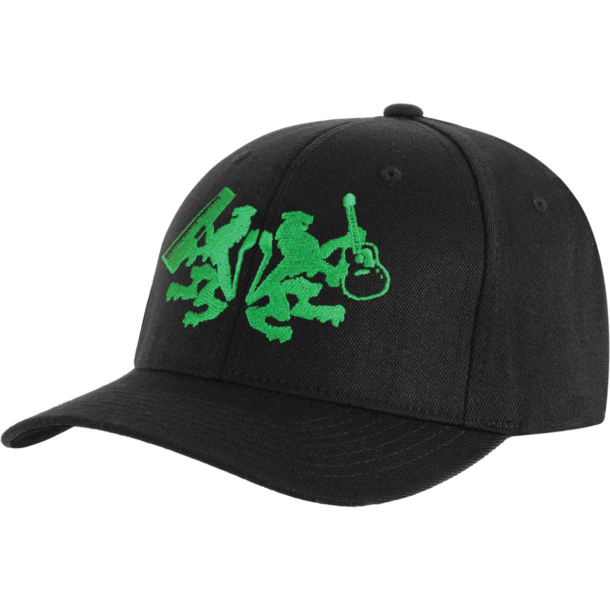 Emerson Lake & Palmer Green Lions Crest Art Baseball Cap Front