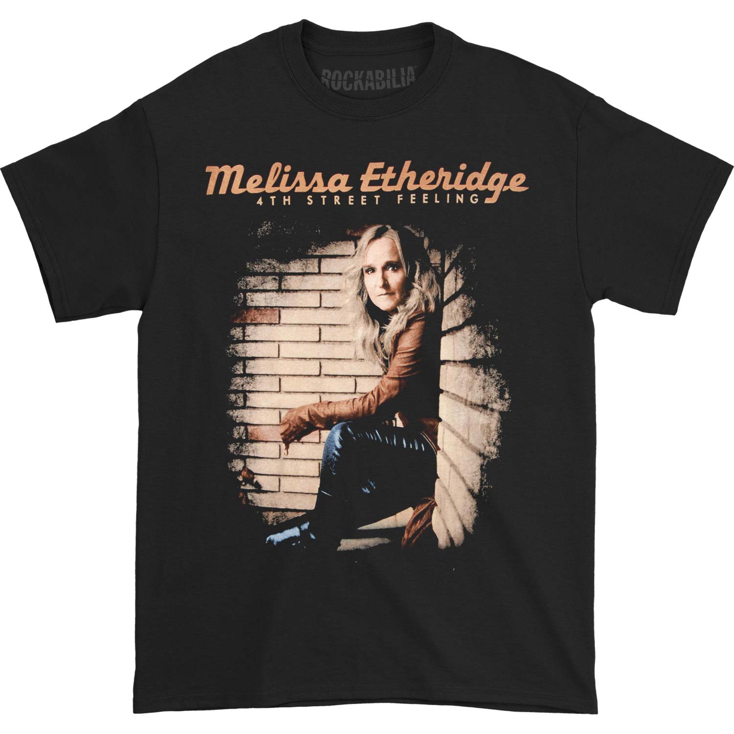 Melissa Etheridge Brick Wall Photo T-shirt