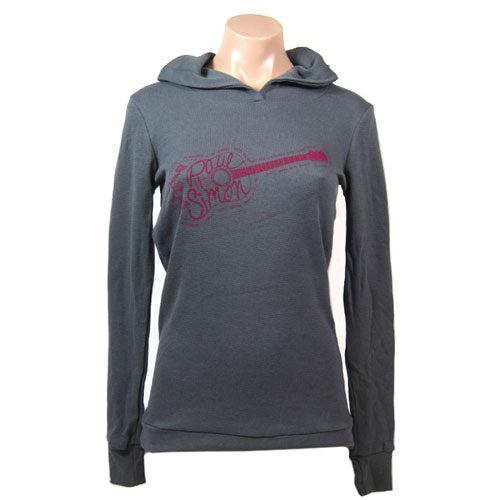 Paul Simon Guitar Art Girls Jr Hooded Sweatshirt