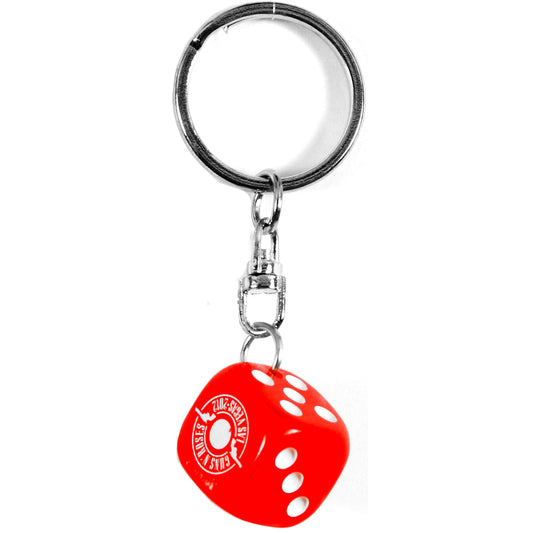 Guns N Roses Dice Plastic Key Chain Front