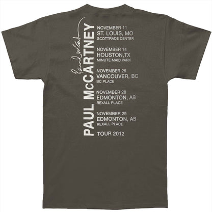 Paul Mccartney McCartney In Motion 2012 North America Tour Slim Fit T-shirt