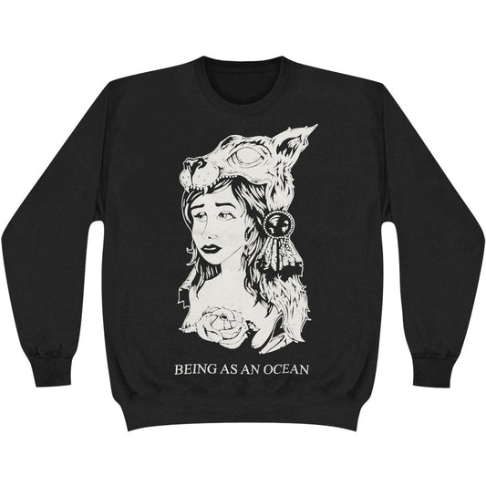 Being As An Ocean Wolf Girl Sweatshirt Front