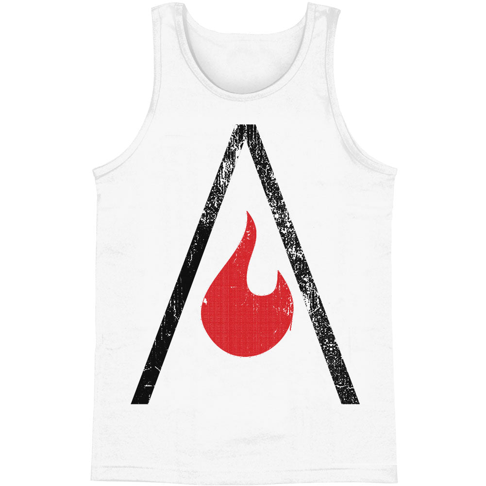 Embers In Ashes Fire Logo Mens Tank Front