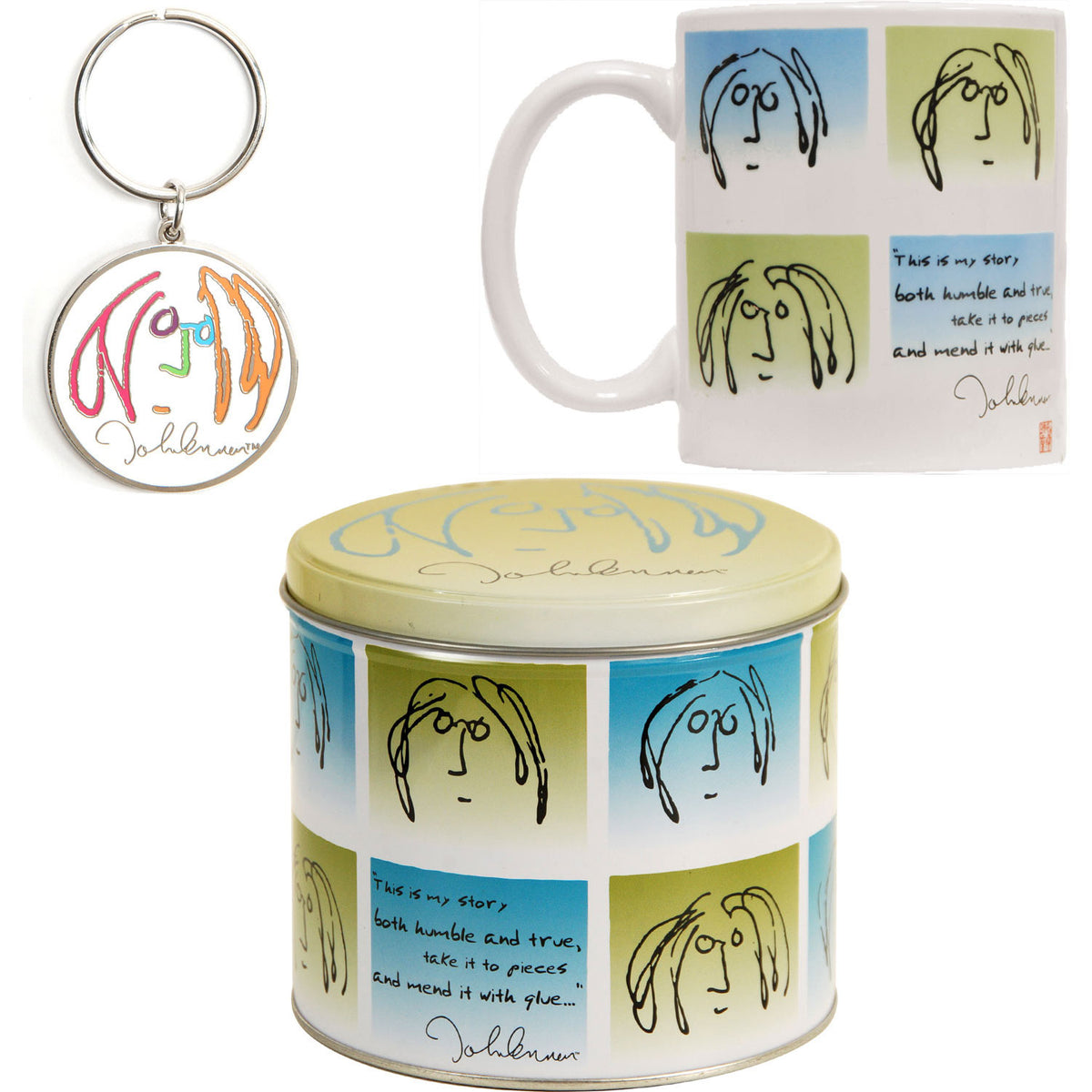 Beatles John Lennon Gift Set Coffee Mug Front