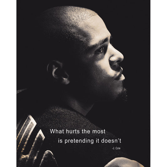 J. Cole Quote Import Poster