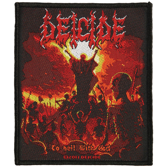 Deicide To Hell With God Woven Patch