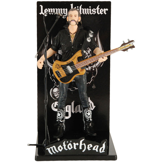 Motorhead Lemmy Kilmister Deluxe Guitar Black Pickguard Action Figure Front