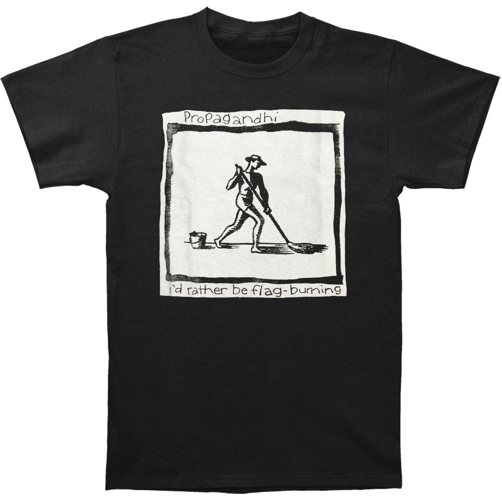 Propagandhi I'd Rather Be Flag Burning Slim Fit T-shirt Front