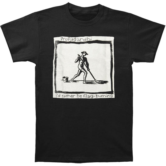 Propagandhi I'd Rather Be Flag Burning Slim Fit T-shirt Front