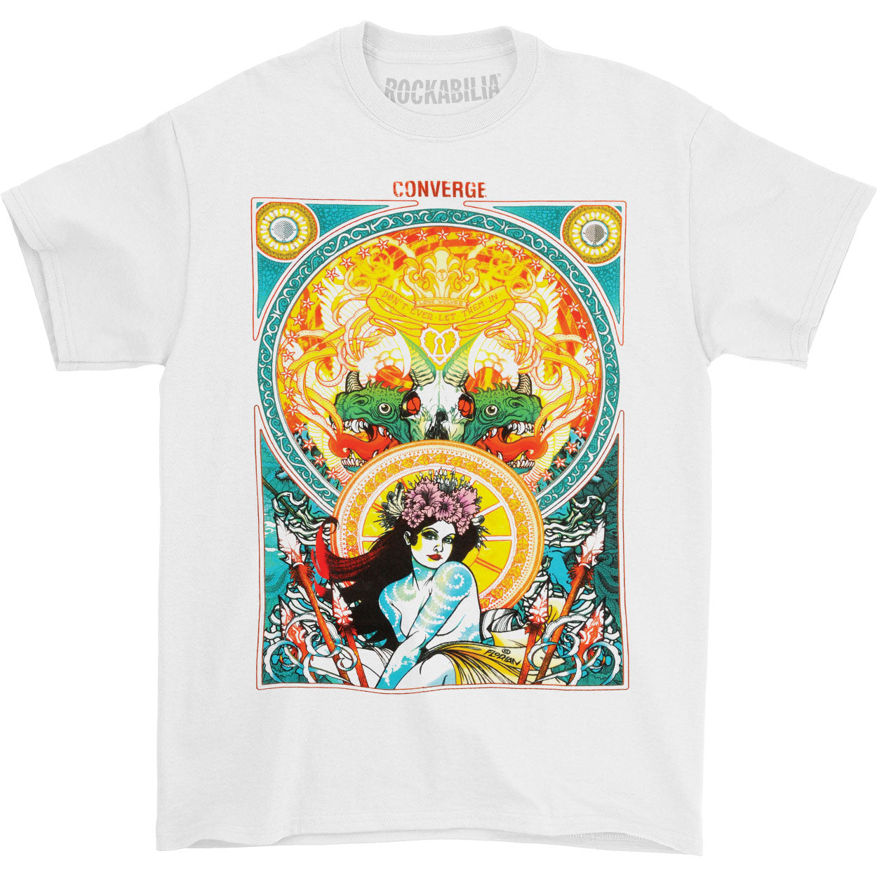 Converge Florian White T-shirt Front