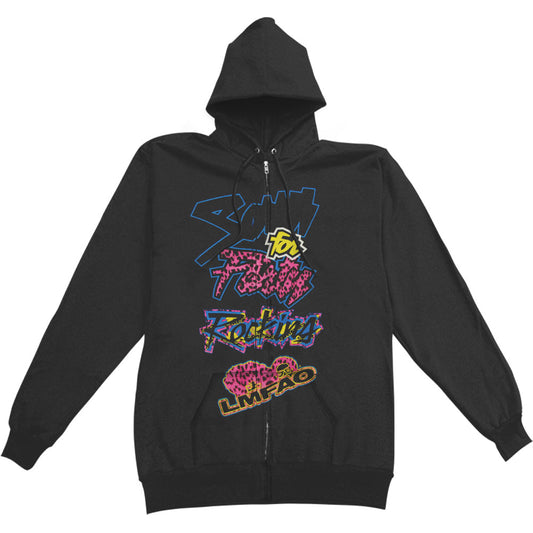 LMFAO Rocking Zippered Hooded Sweatshirt