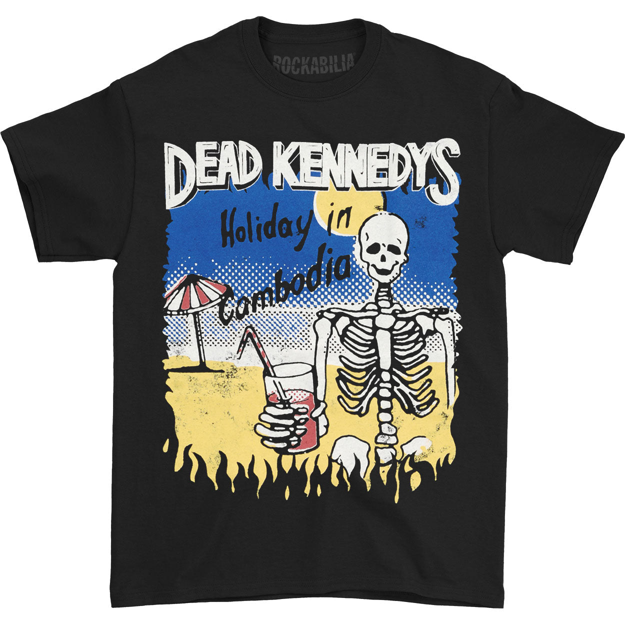 Dead Kennedys Cambodian Skeleton T-shirt Front