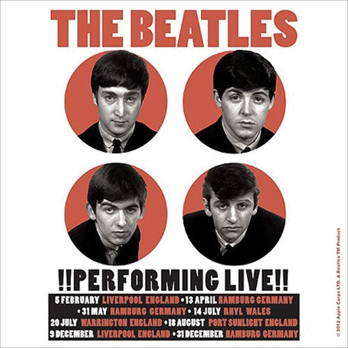 Beatles 1962 Performing Live Coaster Front