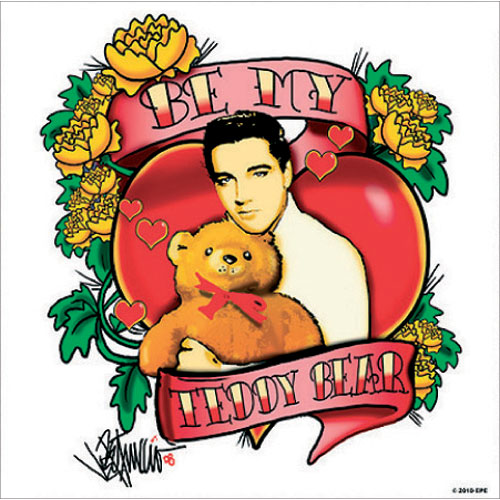 Elvis Presley Be My Teddy Bear Coaster Front