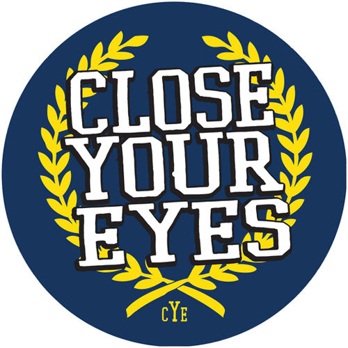 Close Your Eyes Wreath Logo Slipmat Front