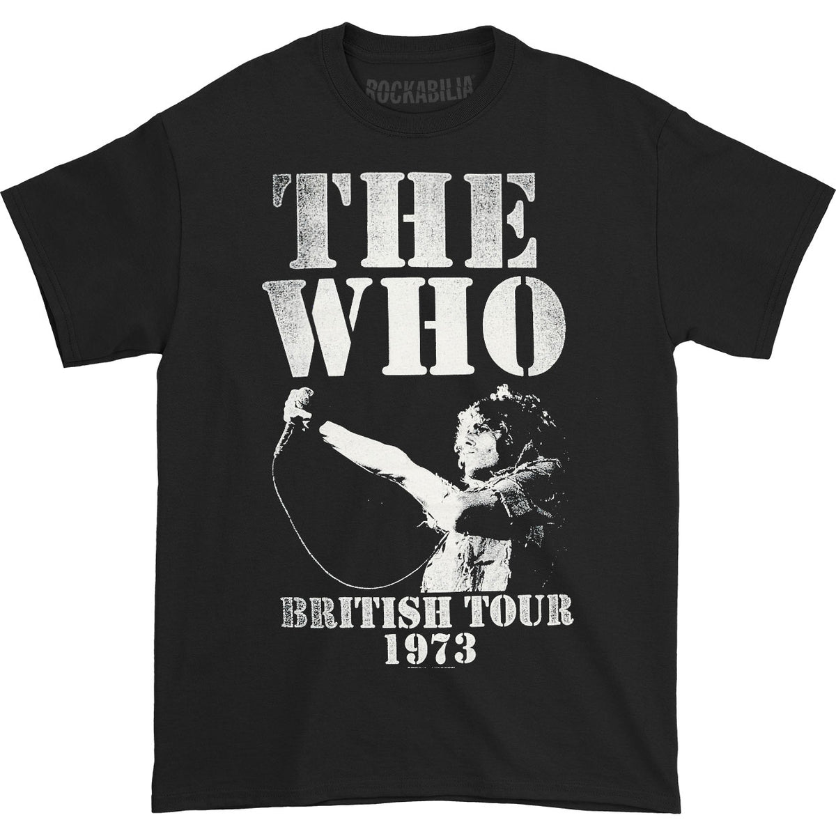 Who British Tour 1973 T-shirt Front