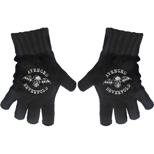 Avenged Sevenfold Death Bat Knit Gloves Front