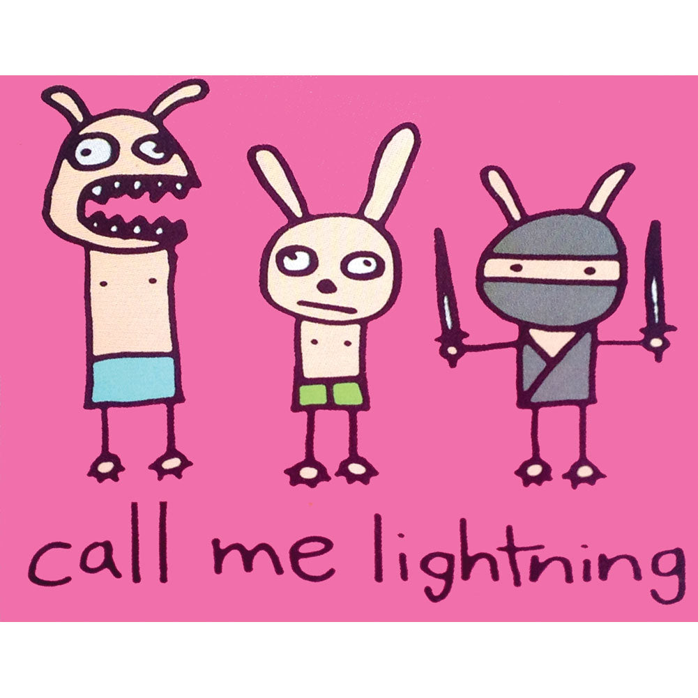 Call Me Lightning Rabbits Sticker