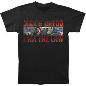Judge Dredd I Am The Law T-shirt Front