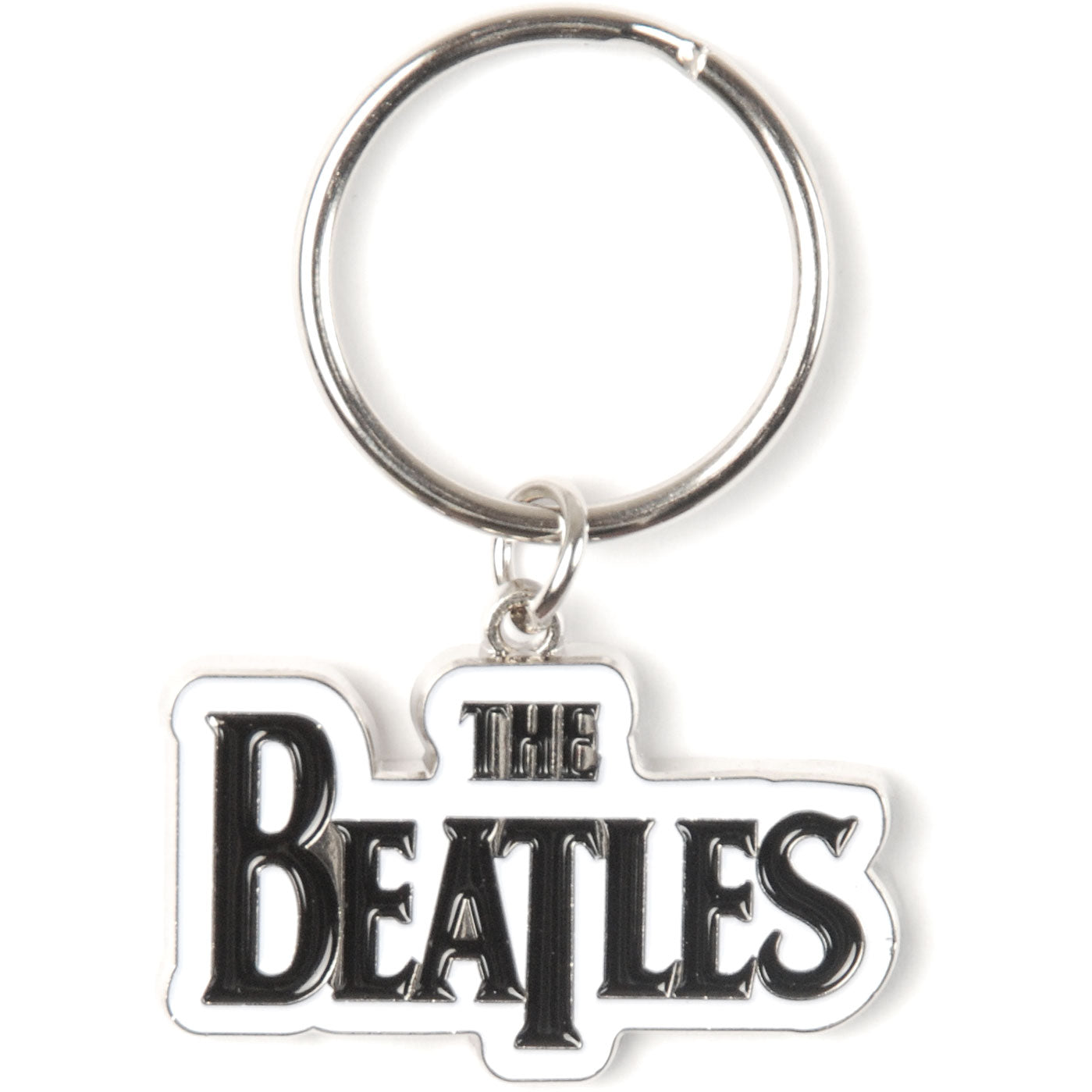 Beatles Drop T Logo Metal Key Chain Front