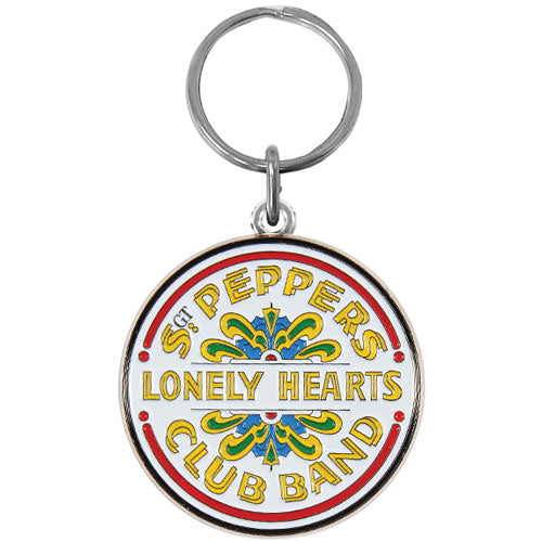 Beatles Sgt. Pepper Metal Key Chain Front