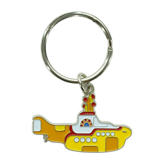 Beatles Yellow Submarine Metal Key Chain Front