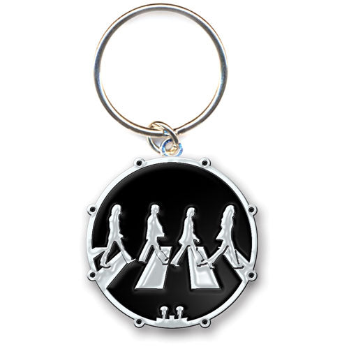 Beatles Abbey Road Crossing Metal Key Chain Front