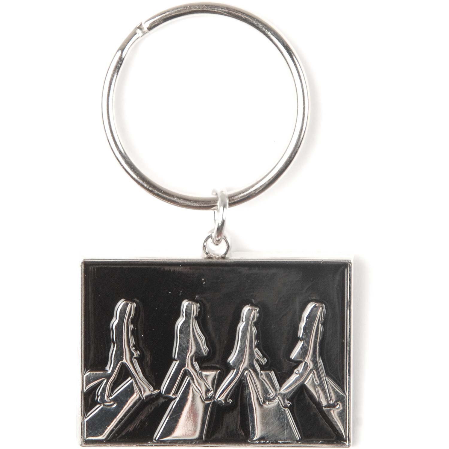 Beatles Abbey Road Crossing Metal Key Chain Front