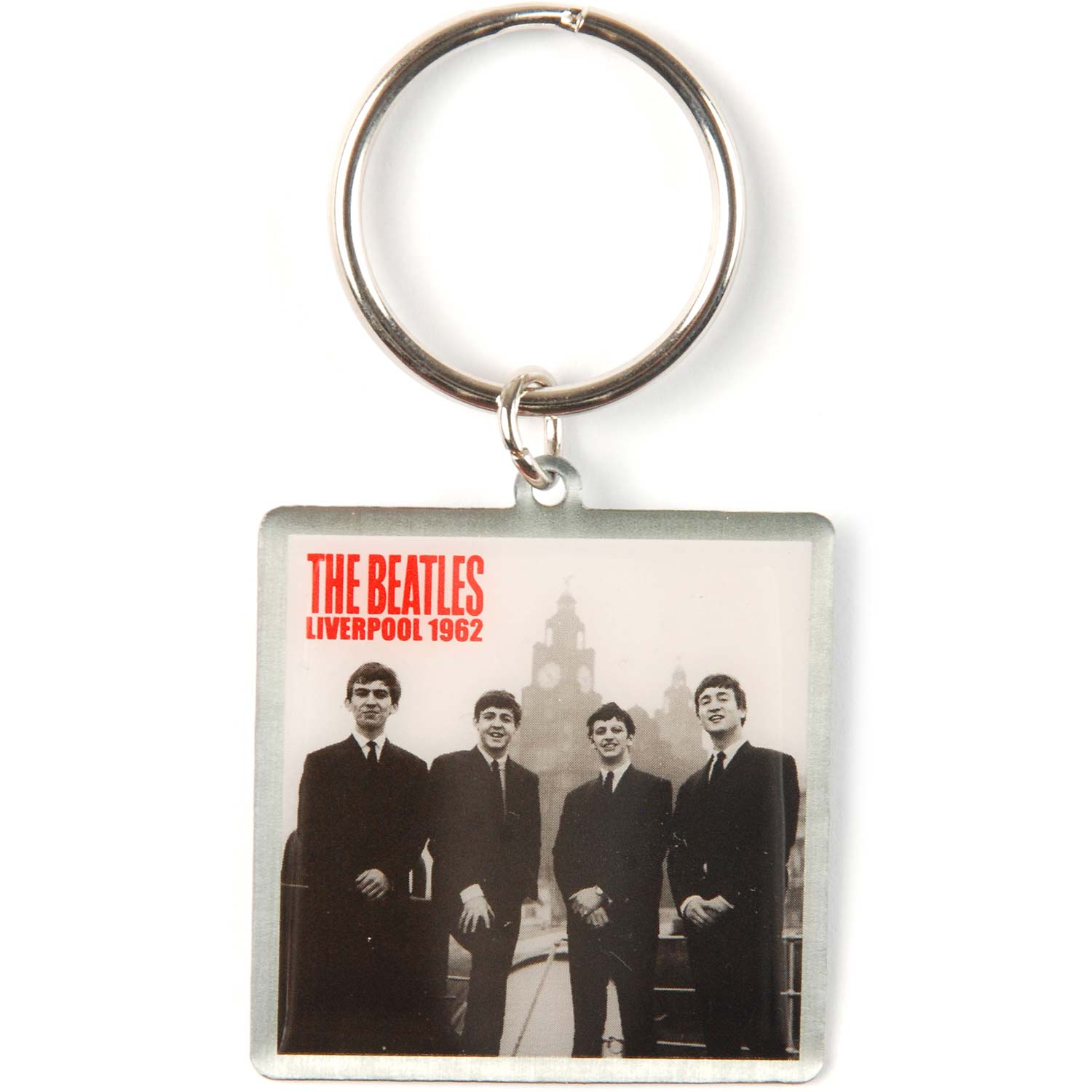 Beatles Metal Key Chain Front
