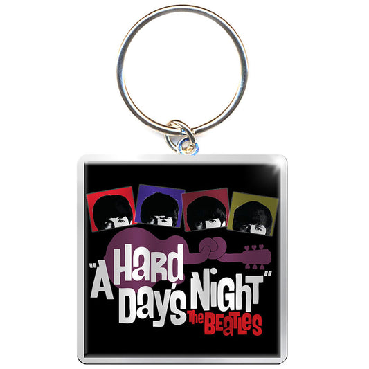 Beatles Metal Key Chain Front