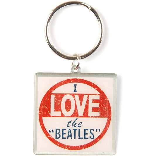 Beatles Metal Key Chain Front