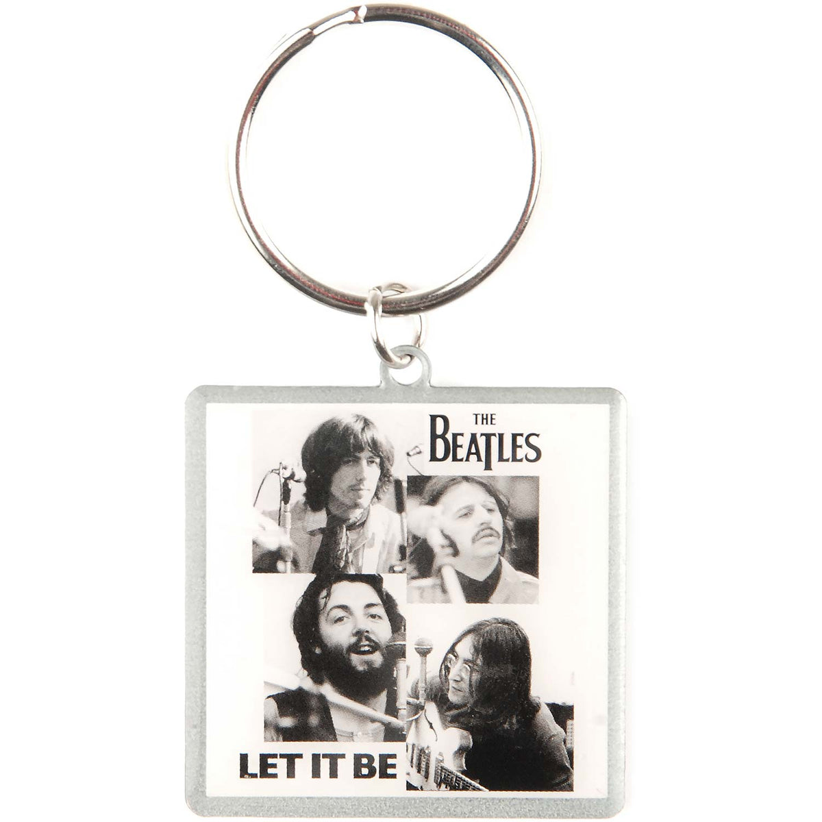 Beatles Metal Key Chain Front