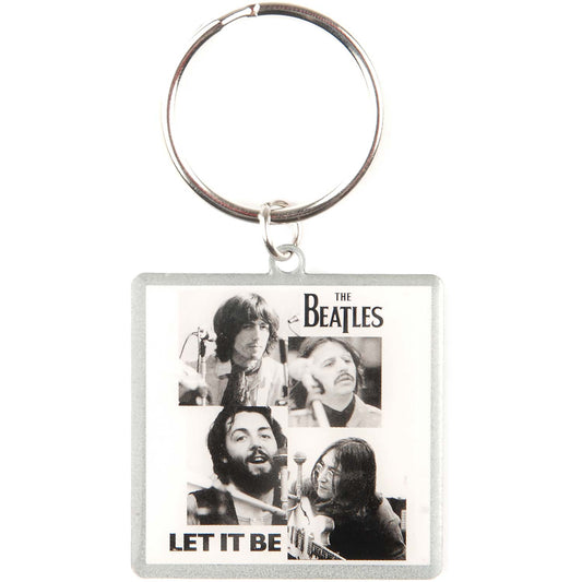 Beatles Metal Key Chain Front