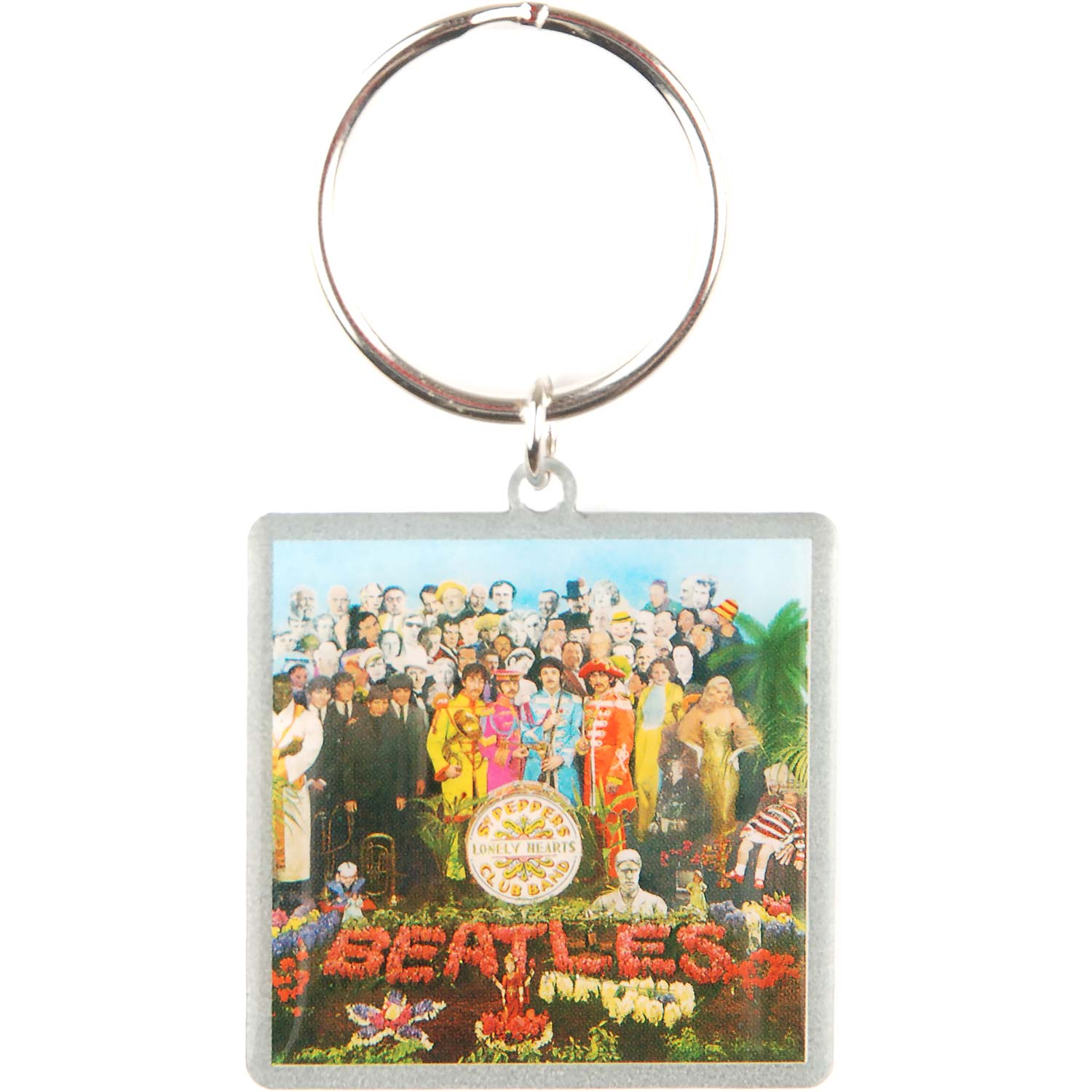 Beatles Metal Key Chain Front