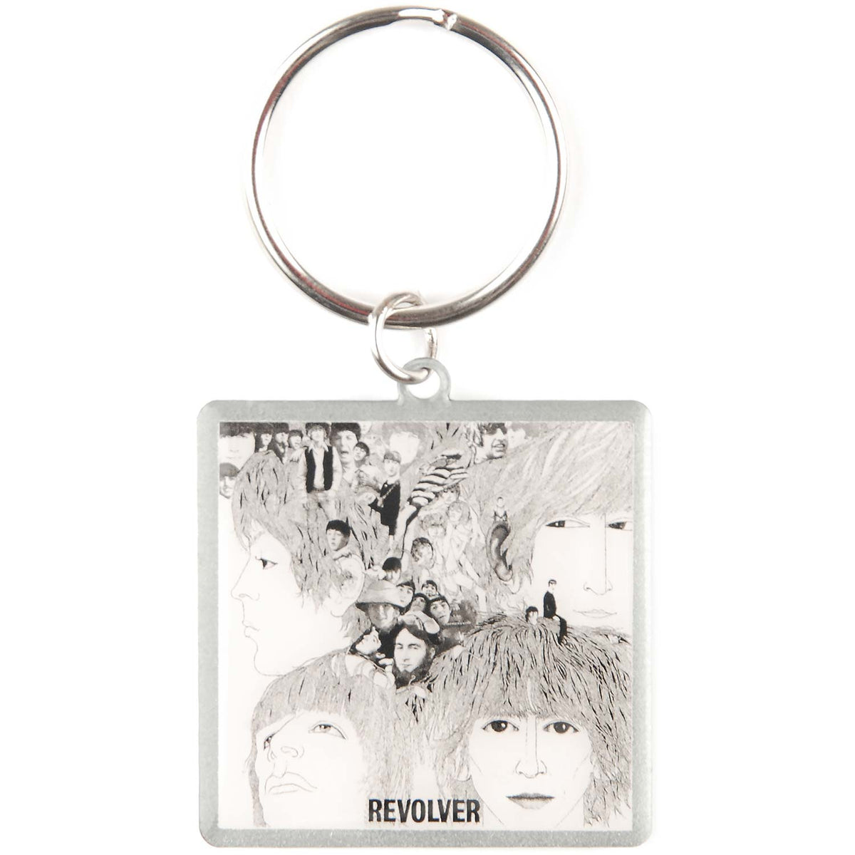 Beatles Metal Key Chain Front
