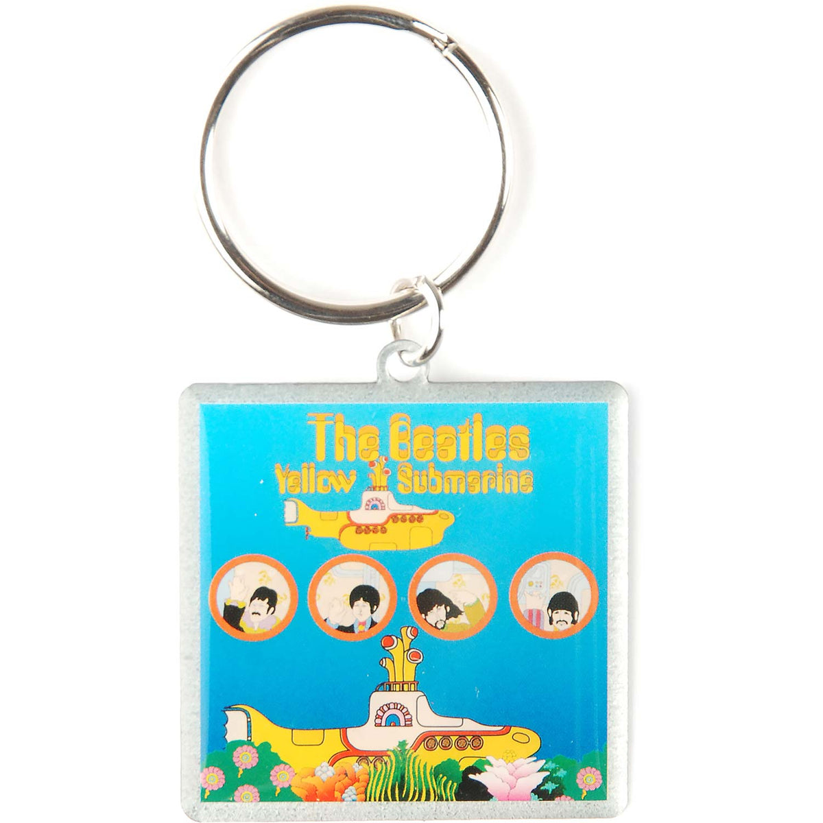 Beatles Metal Key Chain Front