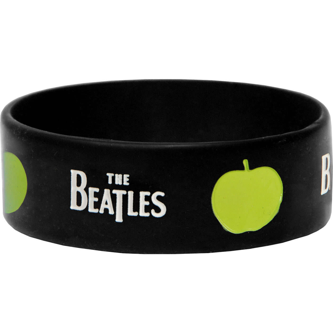 Beatles Drop T & Apple Rubber Bracelet Front