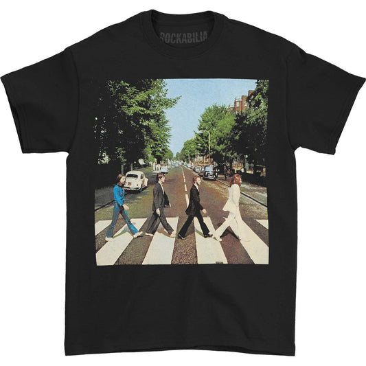 Beatles Abbey Road (Black) Slim Fit T-shirt Front