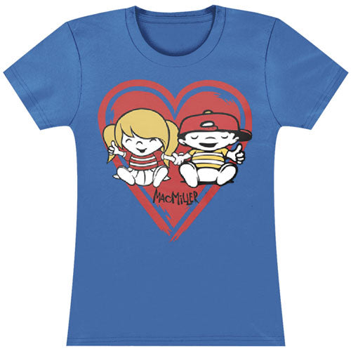 Mac Miller Heart Kids Tissue T Tissue Junior Top Front