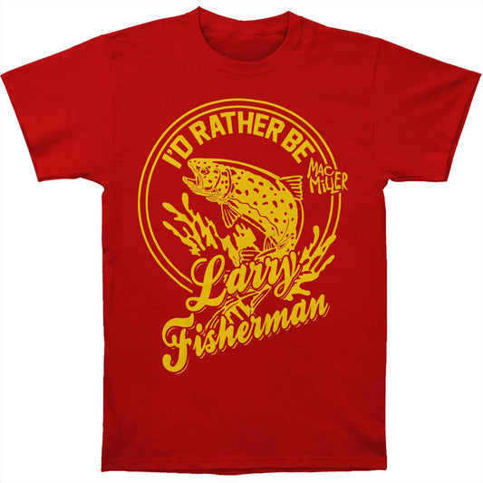 Mac Miller I'd Rather Be Larry Fisherman Mens T Slim Fit T-shirt Front