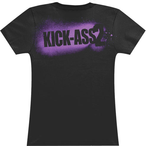 Kick-ass Hit Girl Splatter Junior Top Back