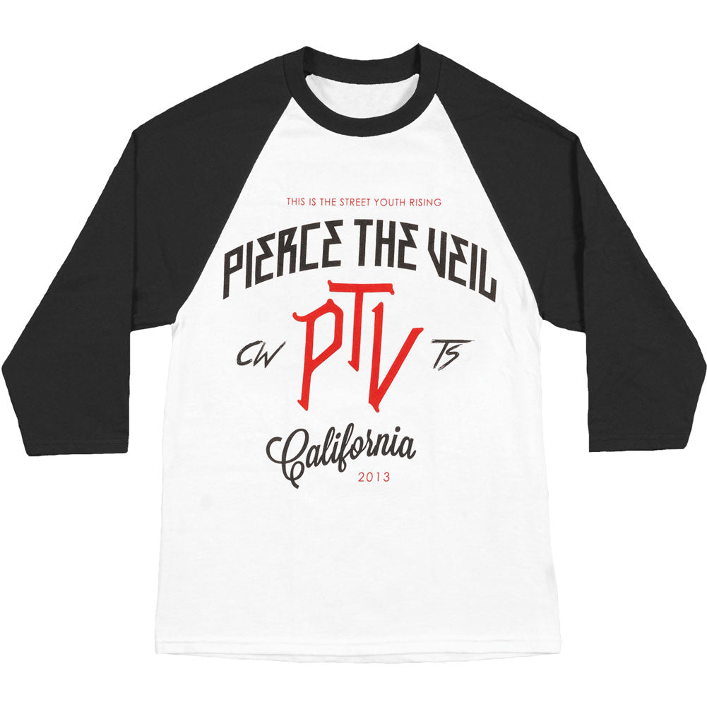 Pierce The Veil Youth Rising B&W Baseball Jersey Front